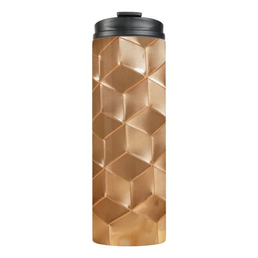 Braune Wabenplatte Thermosbecher (Vorderseite)