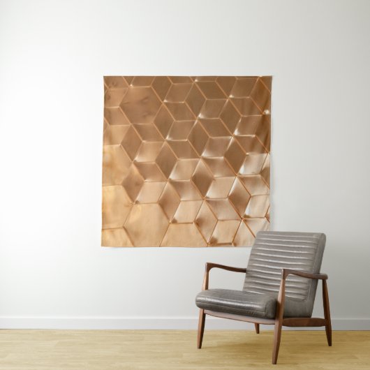 Braune Wabenplatte Wandteppich (Beispiel (Horizontal))
