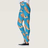 braune Wale blau Leggings (Links)