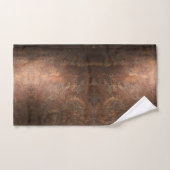 Braune Wandstruktur Badhandtuch Set (Handtuch)