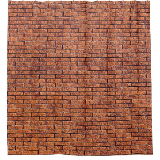 Braune Wandverkleidung Duschvorhang (Vorderseite)