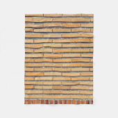 Braune Wandverkleidung Fleecedecke (Vorderseite)