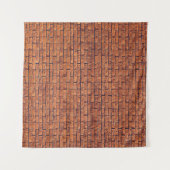 Braune Wandverkleidung Wandteppich (Vorderseite (Horizontal))