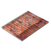 Braune Wandziegel Notizblock (Linke Seite)