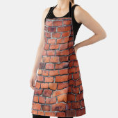 Braune Wandziegel Schürze (InSitu)