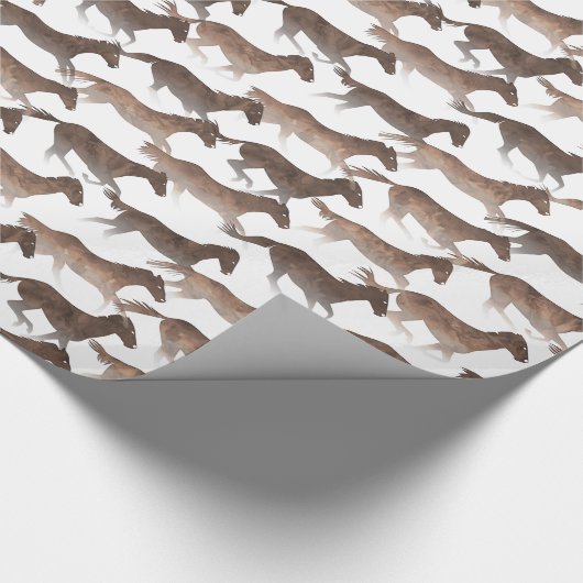 Braune Wasserfarben Geschenkpapier (Ecke)