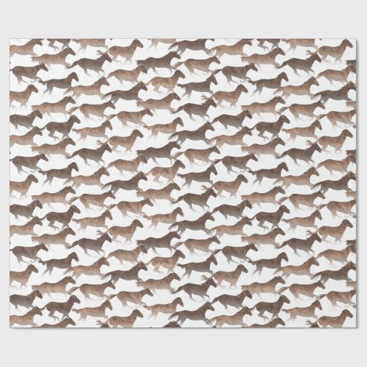 Braune Wasserfarben Geschenkpapier (Flach)