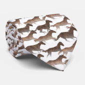 Braune Wasserfarben Krawatte (Gerollt)