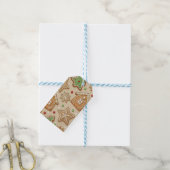 BRAUNE WEIHNACHTS-GINGERBREAD-KEKSE GESCHENKANHÄNGER (Mit Garn)