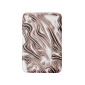 Braune, weiße Spuren auf weißem Hintergrund Badematte (Vorderseite Vertikal)