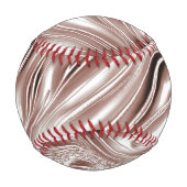 Braune, weiße Spuren auf weißem Hintergrund Baseball (Rückseite)