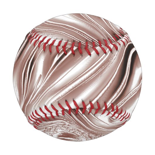 Braune, weiße Spuren auf weißem Hintergrund Baseball (Rückseite)