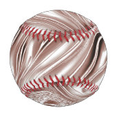 Braune, weiße Spuren auf weißem Hintergrund Baseball (Vorderseite)