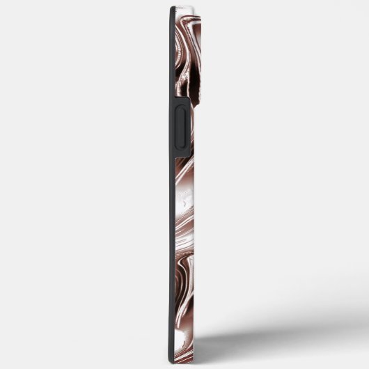 Braune, weiße Spuren auf weißem Hintergrund Case-Mate iPhone Hülle (Rückseite / Rechts)