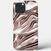 Braune, weiße Spuren auf weißem Hintergrund Case-Mate iPhone Hülle (Rückseite)