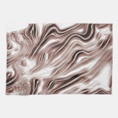 Braune, weiße Spuren auf weißem Hintergrund Geschirrtuch (Horizontal)