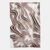 Braune, weiße Spuren auf weißem Hintergrund Geschirrtuch (Vertikal)