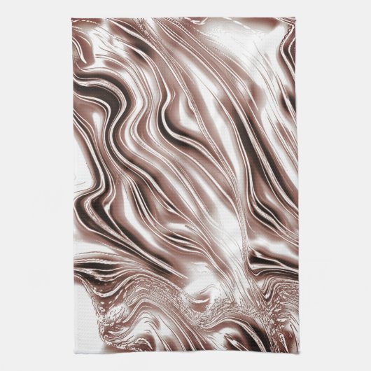 Braune, weiße Spuren auf weißem Hintergrund Geschirrtuch (Vertikal)