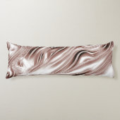 Braune, weiße Spuren auf weißem Hintergrund Seitenschläferkissen (Vorderseite)