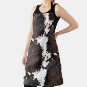 Braune, weißer Kuhdruck Alle-Over-Print-Schürze Schürze (InSitu)