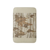 Braune Weltkarte Badematte (Vorderseite Vertikal)