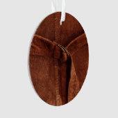 Braune Wildleder mit Gurte und Verschluss Ornament (Vorderseite)