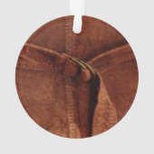 Braune Wildleder mit Gurte und Verschluss Ornament (Rückseite)