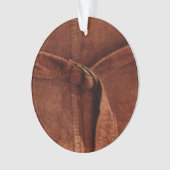 Braune Wildleder mit Gurte und Verschluss Ornament (Vorderseite)