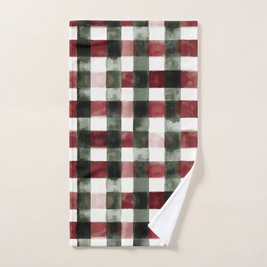 Braune Winterschneeflocken Badhandtuch Set (Handtuch)