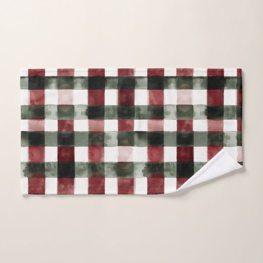 Braune Winterschneeflocken Badhandtuch Set (Handtuch)