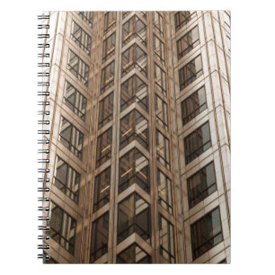 Braune Wolkenkratzer Textur Notizblock
