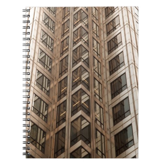 Braune Wolkenkratzer Textur Notizblock (Vorderseite)