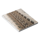 Braune Wolkenkratzer Textur Notizblock (angewinkelt)