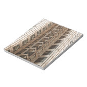 Braune Wolkenkratzer Textur Notizblock (Rotiert)