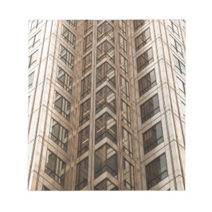 Braune Wolkenkratzer Textur Notizblock