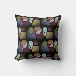 Braune Wurfkissen mit Kreisdesign Kissen