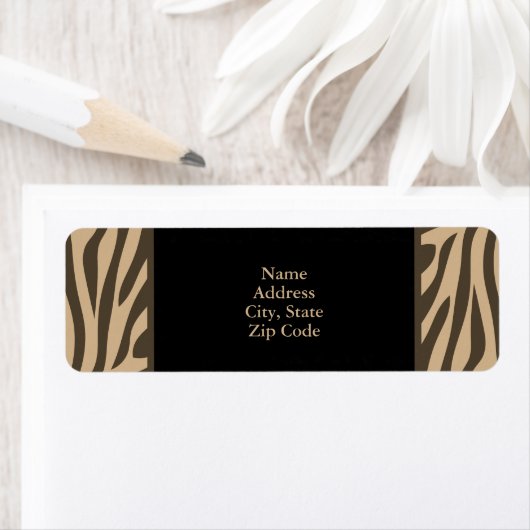 Braune Zebra-Print mit Schwarz (Insitu)