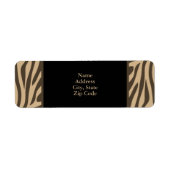 Braune Zebra-Print mit Schwarz (Vorne)