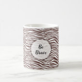 Braune Zebra-Streifen Kaffeetasse (Mittel)