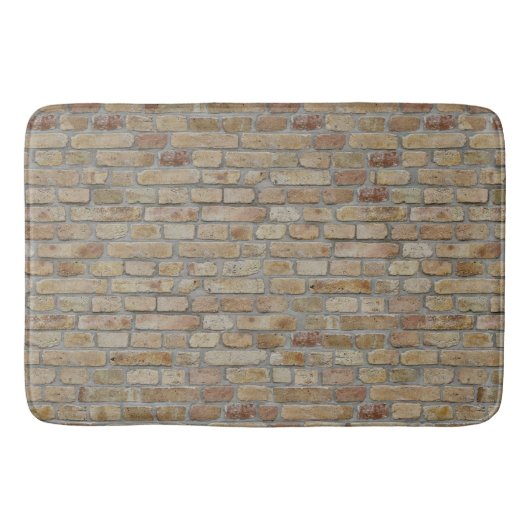 Braune Ziegelmauer - Neuartiges Design Badematte (Vorderseite)