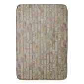 Braune Ziegelmauer - Neuartiges Design Badematte (Vorderseite Vertikal)