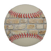 Braune Ziegelmauer - Neuartiges Design Baseball (Vorderseite)