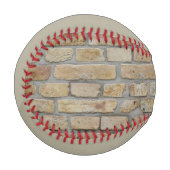 Braune Ziegelmauer - Neuartiges Design Baseball (Vorderseite Links)