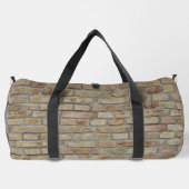 Braune Ziegelmauer - Neuartiges Design Duffle Bag (Rückseite)