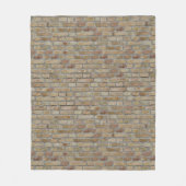 Braune Ziegelmauer - Neuartiges Design Fleecedecke (Vorderseite)