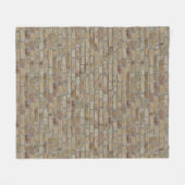 Braune Ziegelmauer - Neuartiges Design Fleecedecke (Vorderseite (Horizontal))