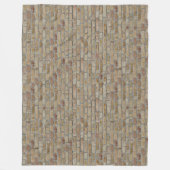 Braune Ziegelmauer - Neuartiges Design Fleecedecke (Vorderseite)