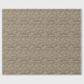 Braune Ziegelmauer - Neuartiges Design Geschenkpapier (Flach)