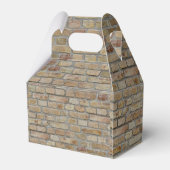 Braune Ziegelmauer - Neuartiges Design Geschenkschachtel (Rückseite)