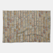 Braune Ziegelmauer - Neuartiges Design Geschirrtuch (Horizontal)